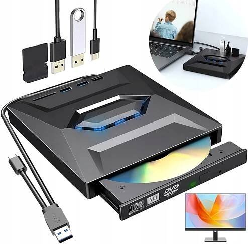 Externí CD mechanika USB 3.0 typu C, Externí CD DVD mechanika a vypalovačka