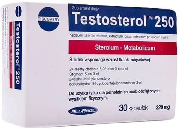 Megabol Testosterol 250 30 cps.