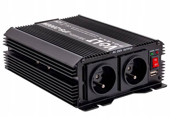 Měnič napětí do automobilu 1000W 2000VA 12V 230V - Profigaraz.cz