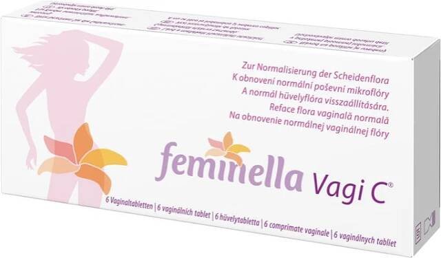 Feminella Vagi C 6 vaginálních tablet 6 ks