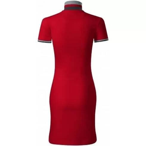  Dámské šaty s límečkem MALFINI PREMIUM DRESS UP 271 FORMULA RED 
