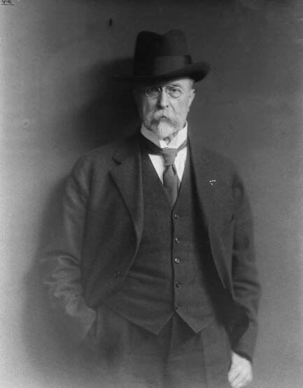 Tomáš Garrigue Masaryk byl mimořádně silná osobnost, což pro jeho děti nebylo snadné. Snímek pochází z roku 1919.
