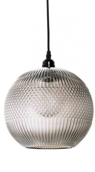 Skleněný lustr Ball Brown