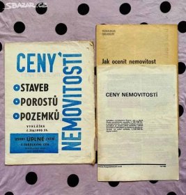 Ceny nemovitostí 1990 a Jak ocenit nemovitost 1986 - Plzeň - Sbazar.cz