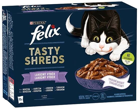 Felix Tasty Shreds výběr mix ve šťávě