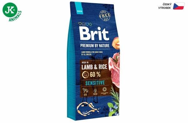 Brit Premium by Nature Sensitive Lamb, 15 kg | JKANIMALS.cz 