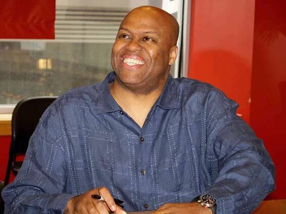 Craig Robinson, brother of First Lady Michelle Obama, signs copies of his book, "A Game Of Character" at Borders Books And Music in Chicago, Illinois on April 23, 2010