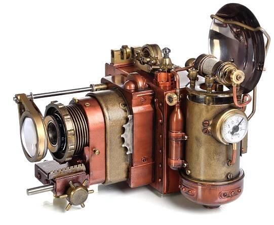 Fotoaparát steampunk — Stock obrázek