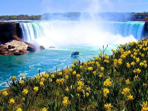 Niagara Falls Spring View Wallpaper