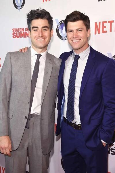 Casey Jost and Colin Jost attend the "Staten Island Summer" Premiere on July 21, 2015 in New York City. 