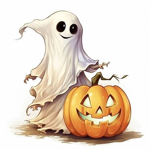 CUKROVÝ OPLATEK NA DORT VÝTISK hmota DUCH DUCHOVÉ HALLOWEEN dekorace narozeniny