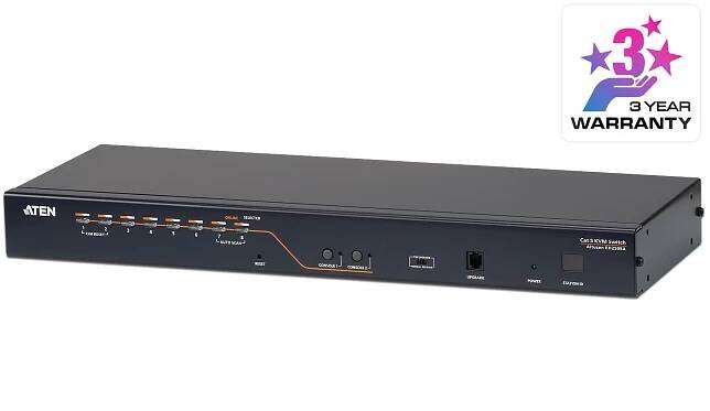 ATEN 8-port Cat5 KVM PS/2+USB, OSD, rack, SUN, KH-1508A | KRUP