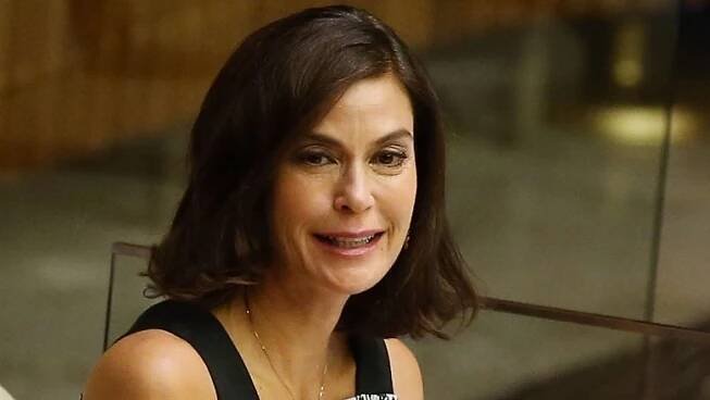 Teri Hatcher looking pained