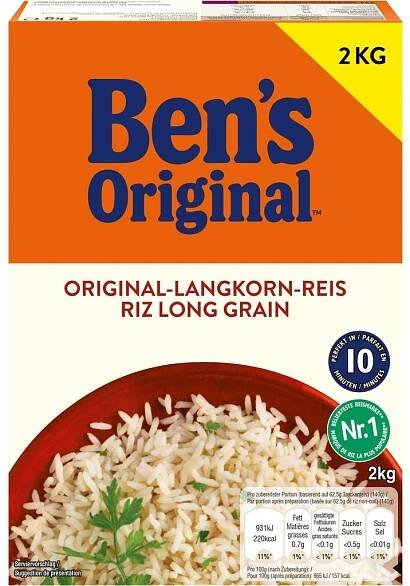 Ben's Original Dlouhozrnná rýže 10 minut 2 kg