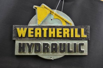 Weatherill Hydraulic Cast Iron Sign (2)