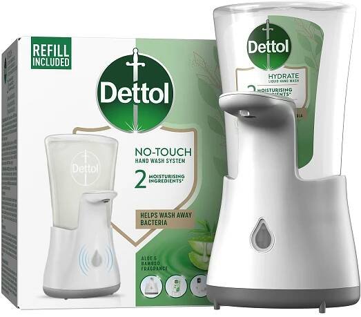 Dettol Bezdotykový dávkovač mýdla Jemná aloe 250 ml
