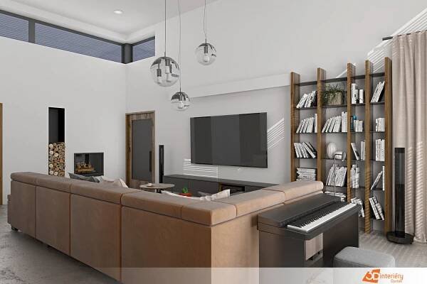 Inspirace obývací pokoj - Návrhy interiérů, interierstudio3D.cz