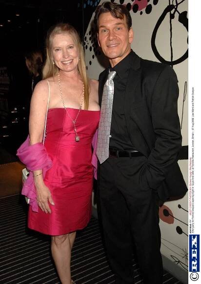 Lisa Niemi with Patrick Swayze. 
