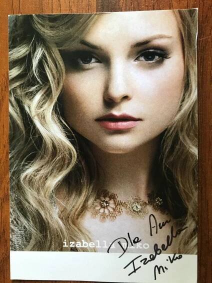 Izabella Miko Herečka. Fotografie, vlastnoručně autentický | Aukro