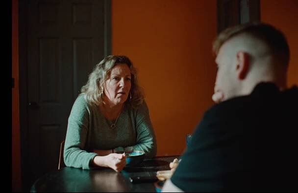 Lorraine Stanley in Departures film