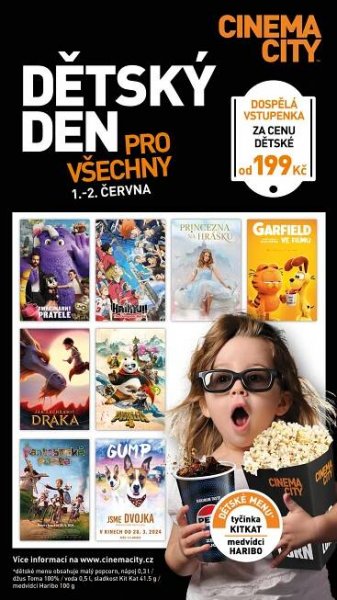 Dětský víkend v Cinema City Slovanský dům