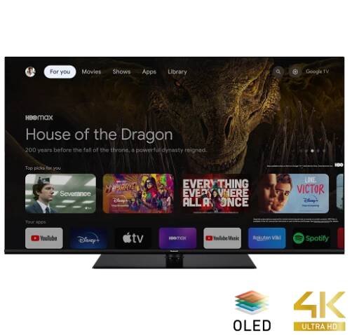 Panasonic TX-55MZ800E Panasonic TX-55MZ800 OLED TV 4K Google TV 55" (DVB-T2/HEVC, vestavěný Chromecast, Dolby Atmos, Dolby Vision, HDR10+, HLG, bezrámečkový design) 12