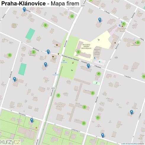 Praha-Klánovice - mapy | Kurzy.cz