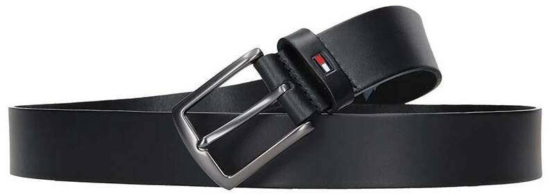 Pánský kožený opasek Tommy Hilfiger Viliam - černá