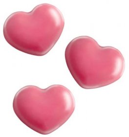 Čokoládové srdce Hearts 1,8x1,4cm (růžové) 320 ks/bal (248g) - mají skladem