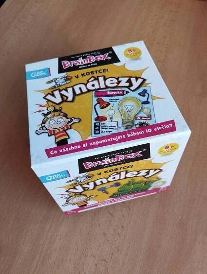 Stolní hra BrainBox - VYNÁLEZY v kostce
