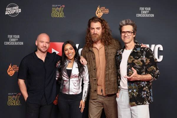 Sean Evans, Michelle Khare, Rhett McLaughlin and Link Neal took part in YouTube's FYC event in L.A. on Sunday.