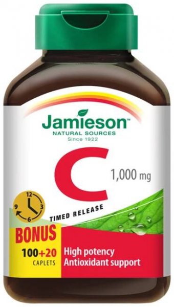 Jamieson Vitamin C s postupným uvolňováním 1000 mg 120 tablet