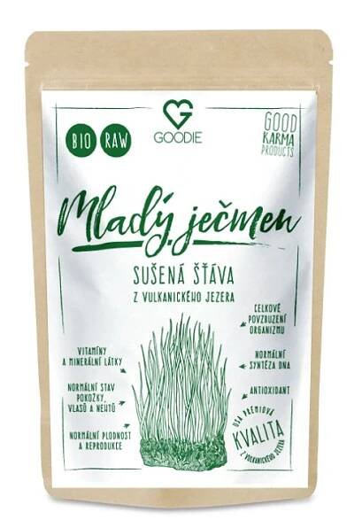 Goodie Mladý ječmen - sušená šťáva BIO, RAW 150 g