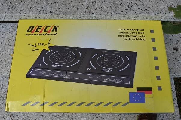 Indukční vařič dvouplotýnkový BECK - Malé elektrospotřebiče