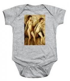 Young Spartan Girls Provoking The Boys Baby Onesie