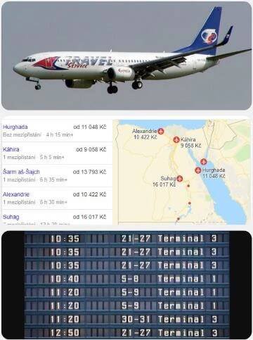 Doba letu do Egypta • Jak dlouho trvá let z Brna, Ostravy? Trasa