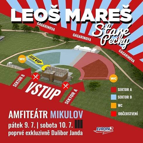 Leoš Mareš a hosté, Staré Pecky 2021, Amfiteátr Mikulov, Mikulov na Moravě - Vstupenky | Ticketstream