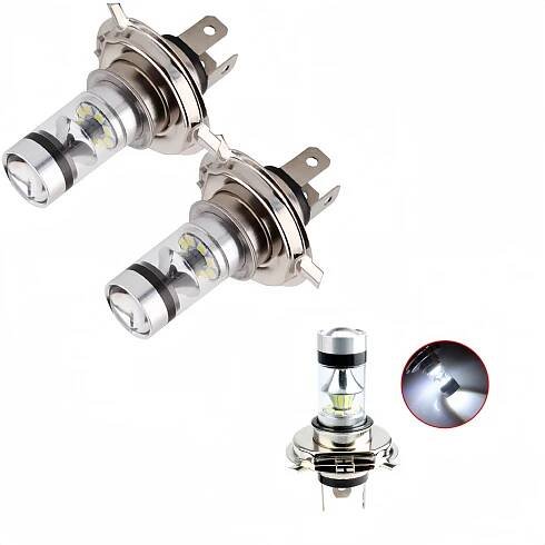 ŻARÓWKA LED H4 Homologační lampa ŻARÓWKA 6000K X2