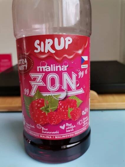 Podrobné informace o potravině Sirup malina ZON
