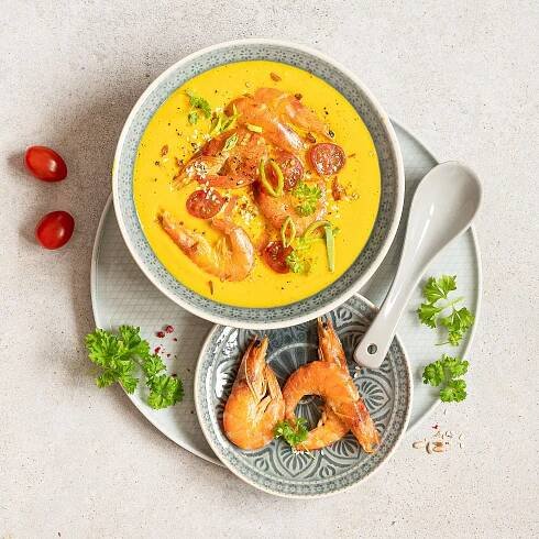 Zobrazit lut curry s krevetami recept