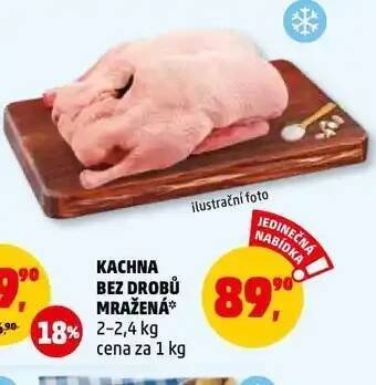 Penny Market Kachna bez drobů mražená nabídka