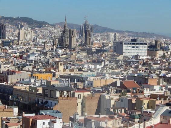 Barcelona z výšky