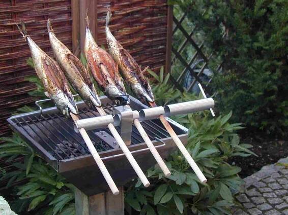 Steckerlfisch-Grillaufsatz 4er und 6er