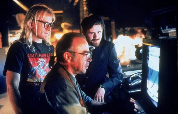 Akta X - Mokrý spoj - Z filmu - Dean Haglund, Tom Braidwood, Bruce Harwood