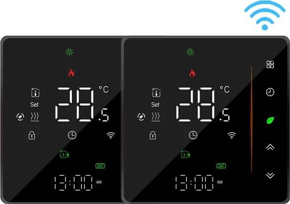 2X WiFi inteligentní pokojový termostat Termostat, vodní Obrázek produktu 