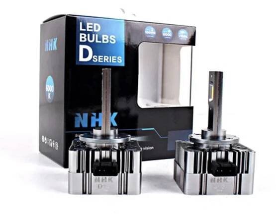 D3S xenon LED žárovky NHK® 6000K CSP Chip, 12/24V, 6000K bílá , 2 kusy, Plug & Play, Can-Bus