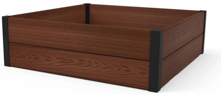 Vyvýšený záhon Keter Maple Square 106 x 106 x 32 cm, hnědý wpc dřevoplast