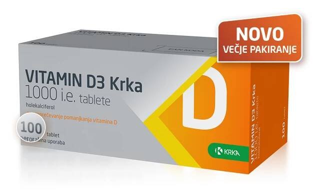 VITAMIN D3 Krka, 100 tablet
