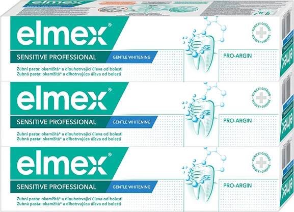Elmex Sensitive Professional Gentle Whitening 3x 75 ml od 249 Kč