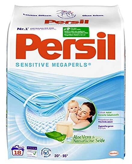 Persil Sensitive Megaperls Aloe Vera 18 dávek, 1,332 kg